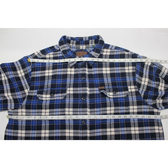 Orvis Big Bear Flannel Shirt Jacket Men’s Size XXL Plaid Heavyweight Button - Picture 14 of 14